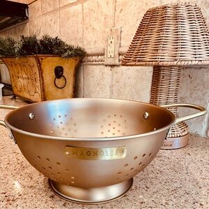 New, Magnolia colander/bowl.  Can be used as colander or decor